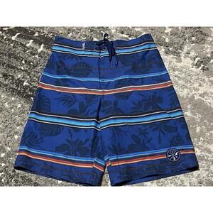 SALT LIFE SLX-QD Swim Boardshorts SLM465 Stripes Navy YLG